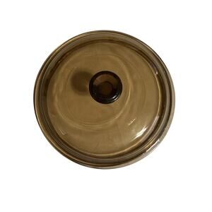 Corning Pyrex Visions  Amber Round Glass Lid V 1.5 G.3